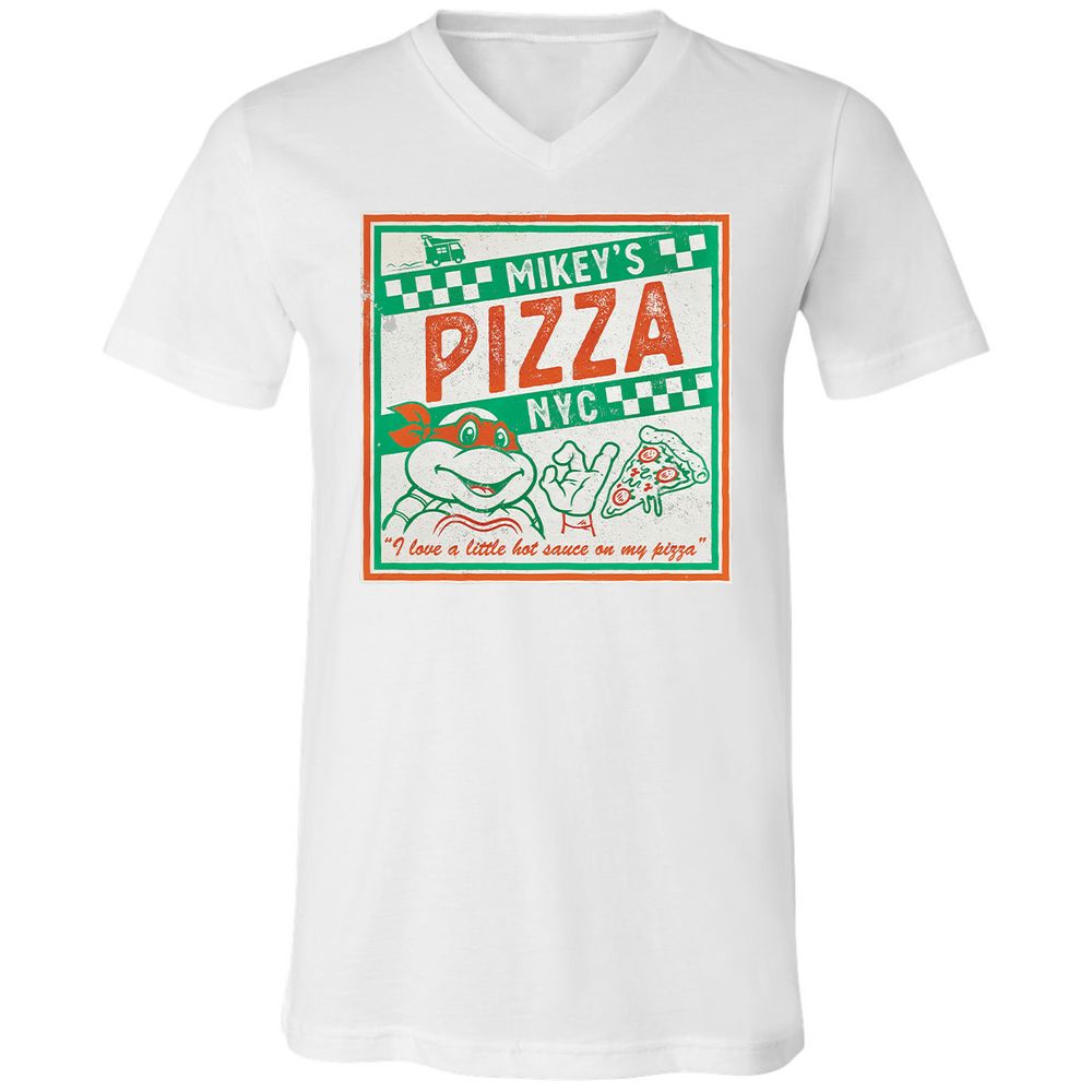 Unisex V-Neck T-Shirt - 7X3V38A6 - White - 5