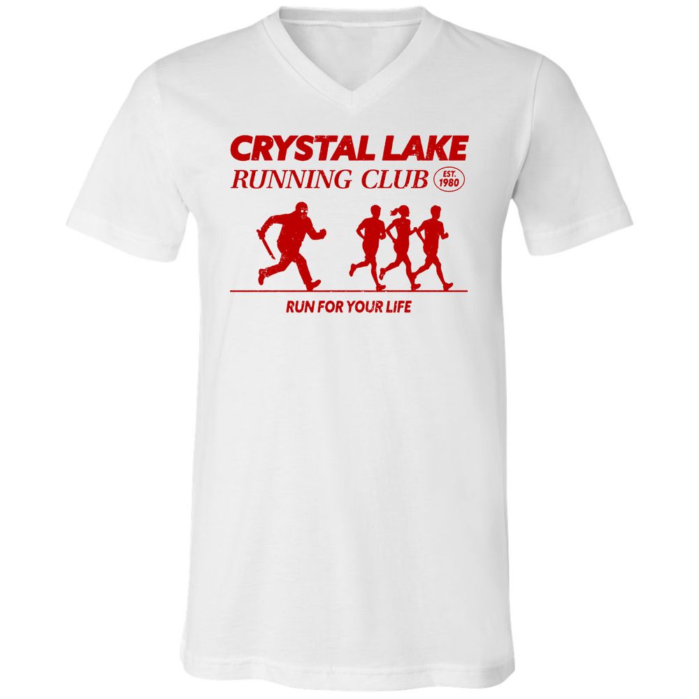 Unisex V-Neck T-Shirt - T77X4BCF - White - 5