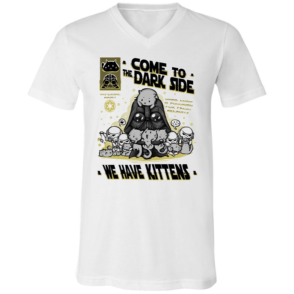 Unisex V-Neck T-Shirt - 8MREJQKL - White - 5