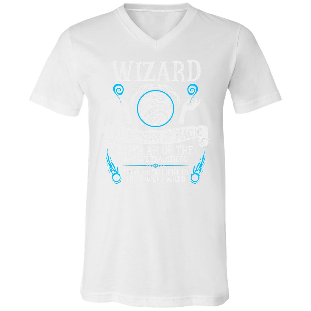 Unisex V-Neck T-Shirt - UQV42GED - White - 5