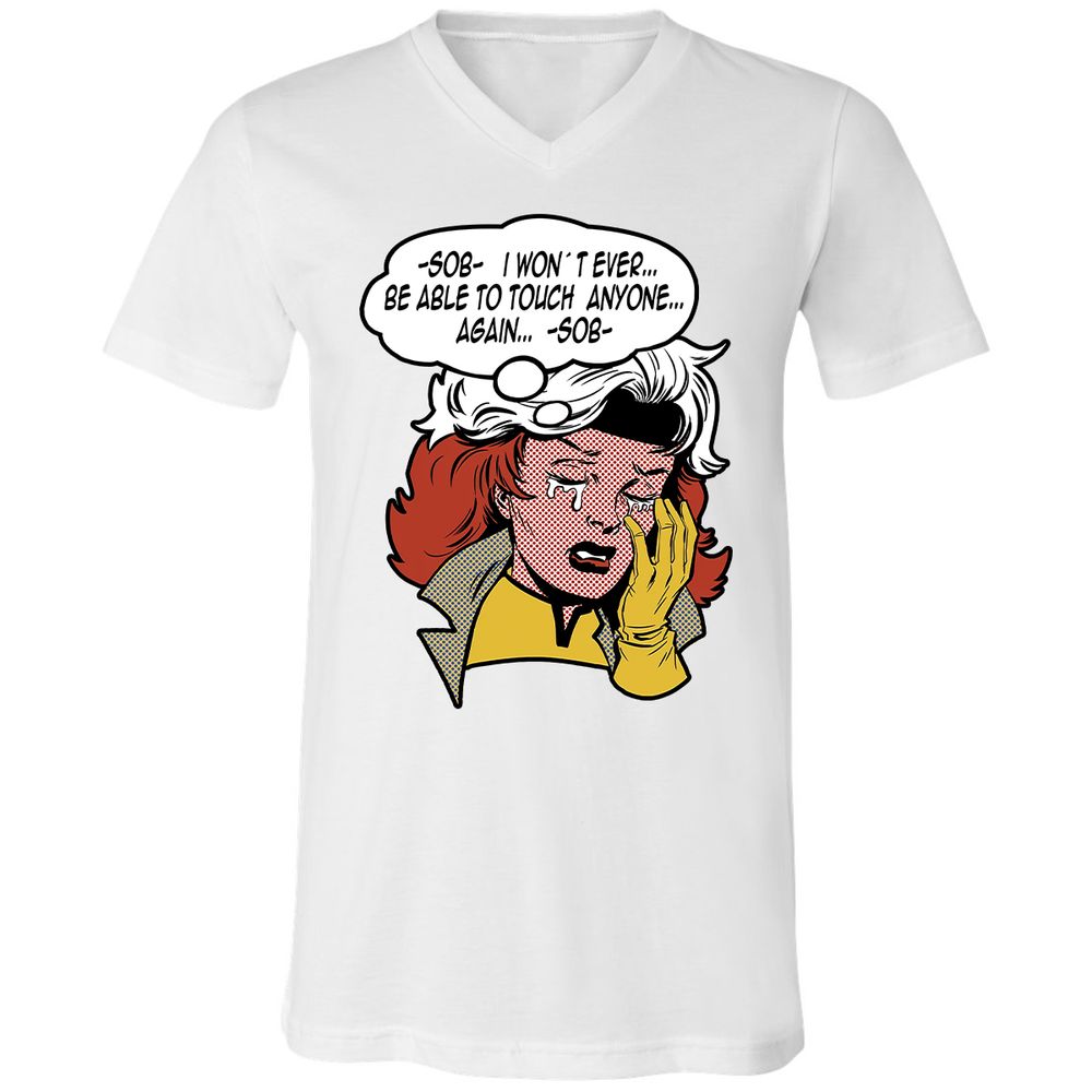 Unisex V-Neck T-Shirt - MJAXLCXC - White - 5