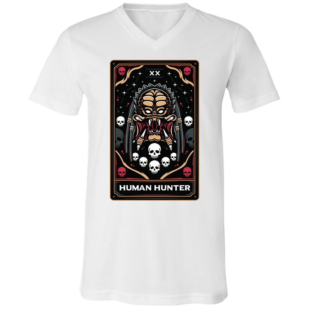 Unisex V-Neck T-Shirt - R54ATQTD - White - 5