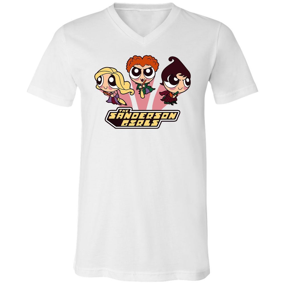 Unisex V-Neck T-Shirt - GZGTFH9X - White - 5