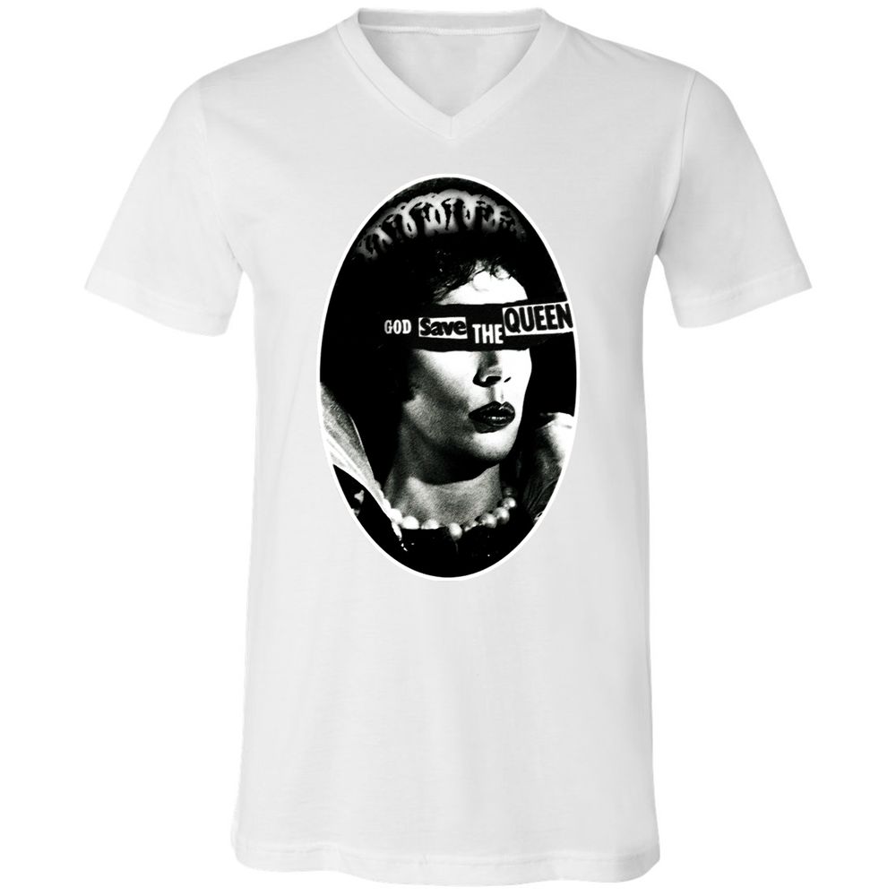Unisex V-Neck T-Shirt - 3P9CEKJN - White - 5
