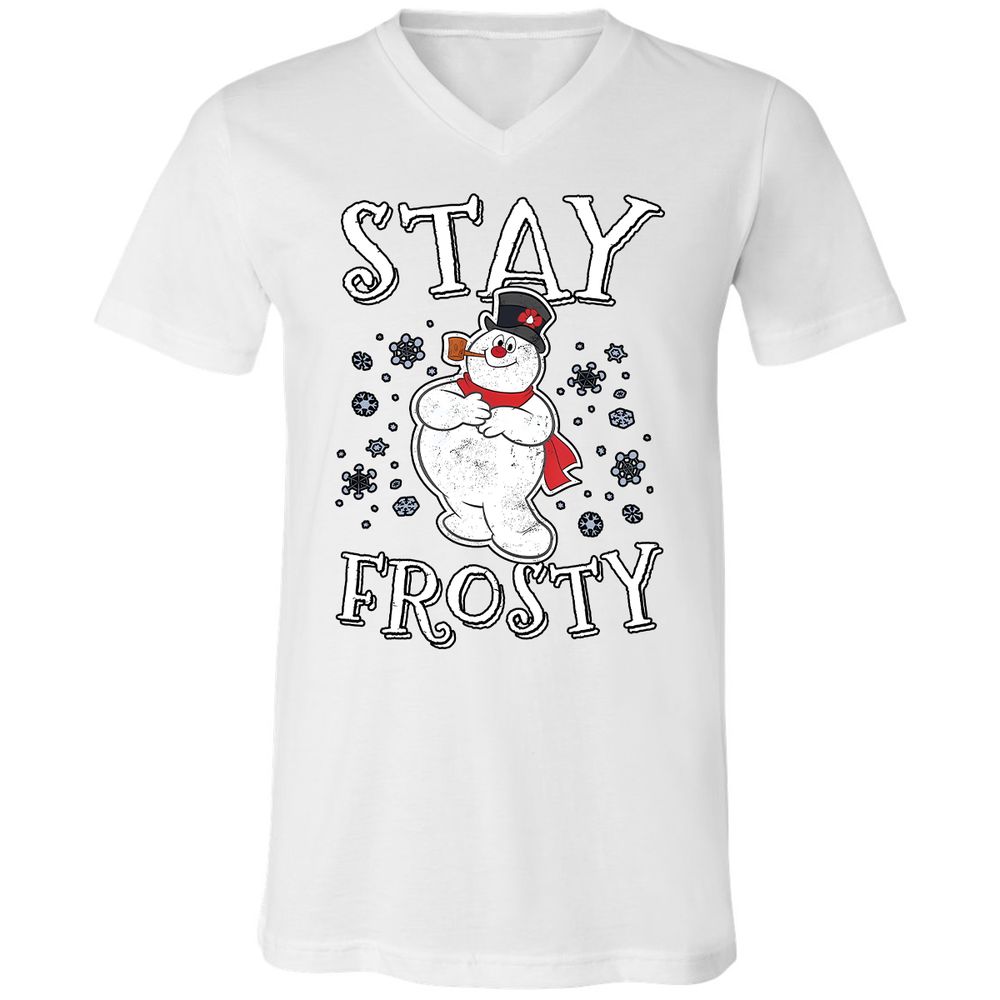 Unisex V-Neck T-Shirt - T5P7LFPJ - White - 5
