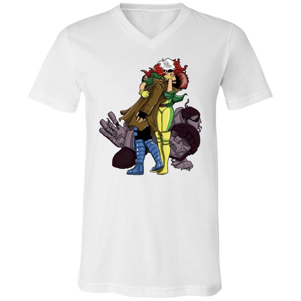 Unisex V-Neck T-Shirt - EYWFP9R9 - White - 5