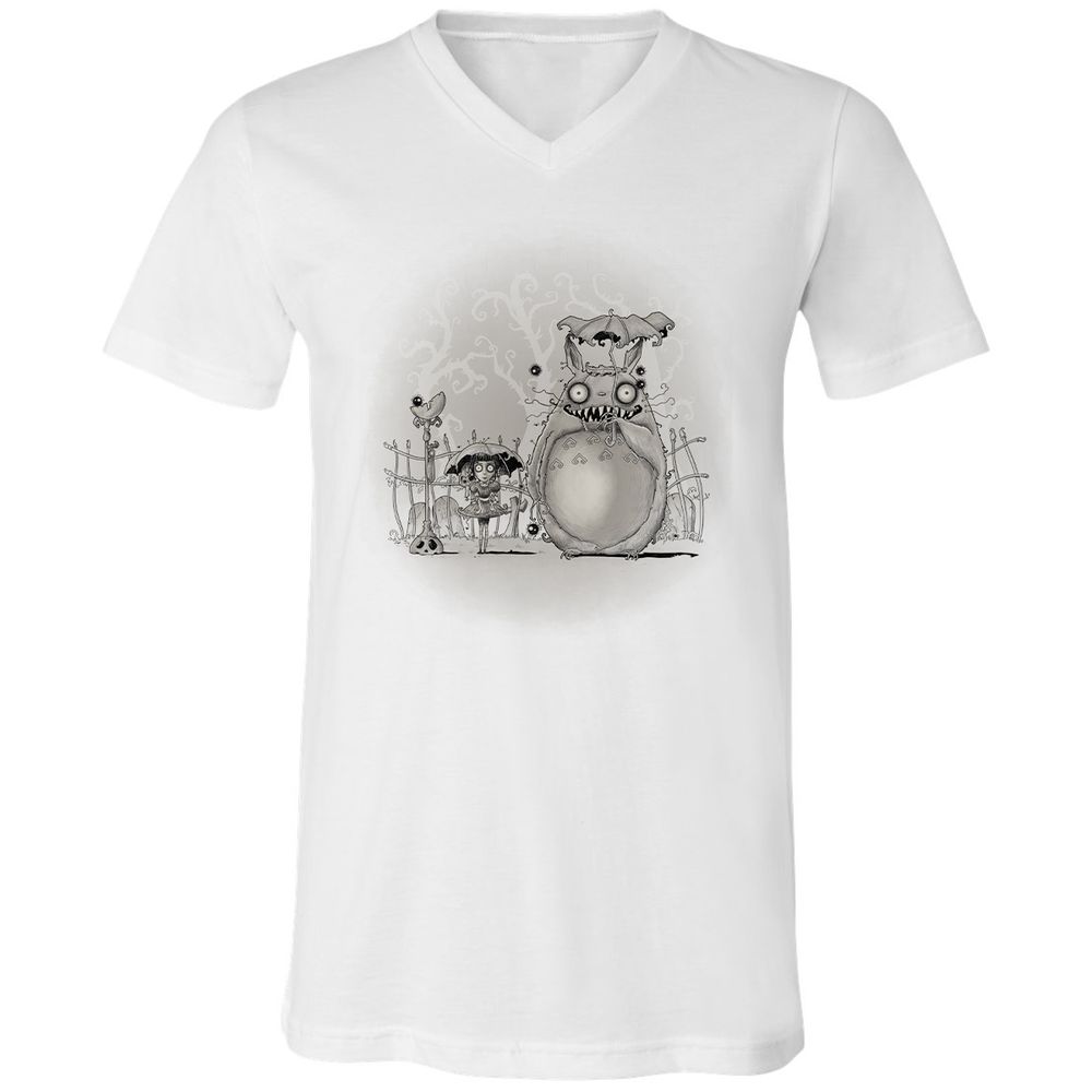 Unisex V-Neck T-Shirt - LVEWHV67 - White - 5