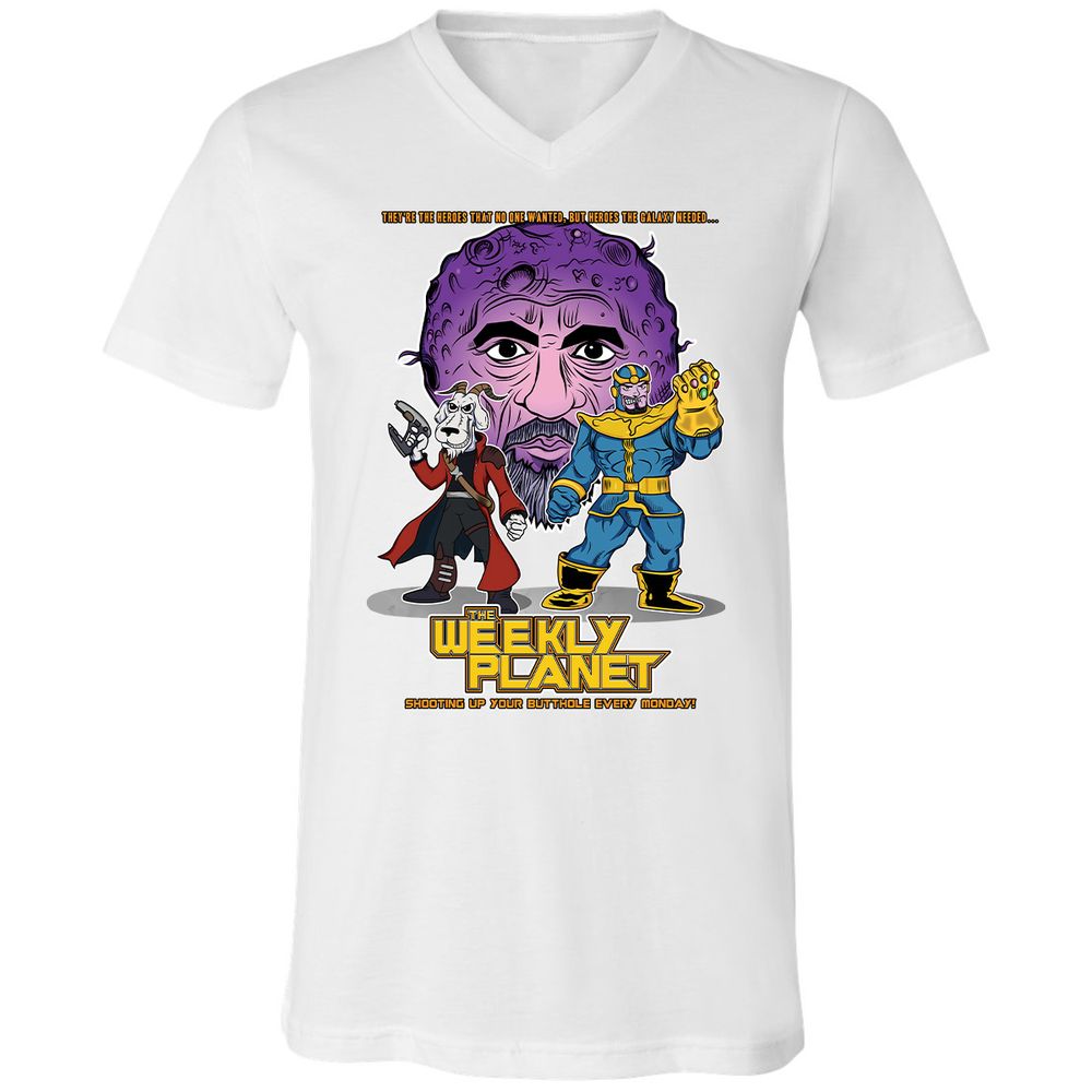 Unisex V-Neck T-Shirt - EJ983W2B - White - 5