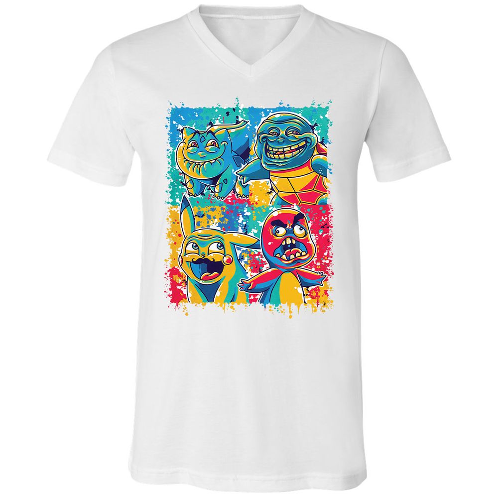 Unisex V-Neck T-Shirt - P6JLJ7FX - White - 5