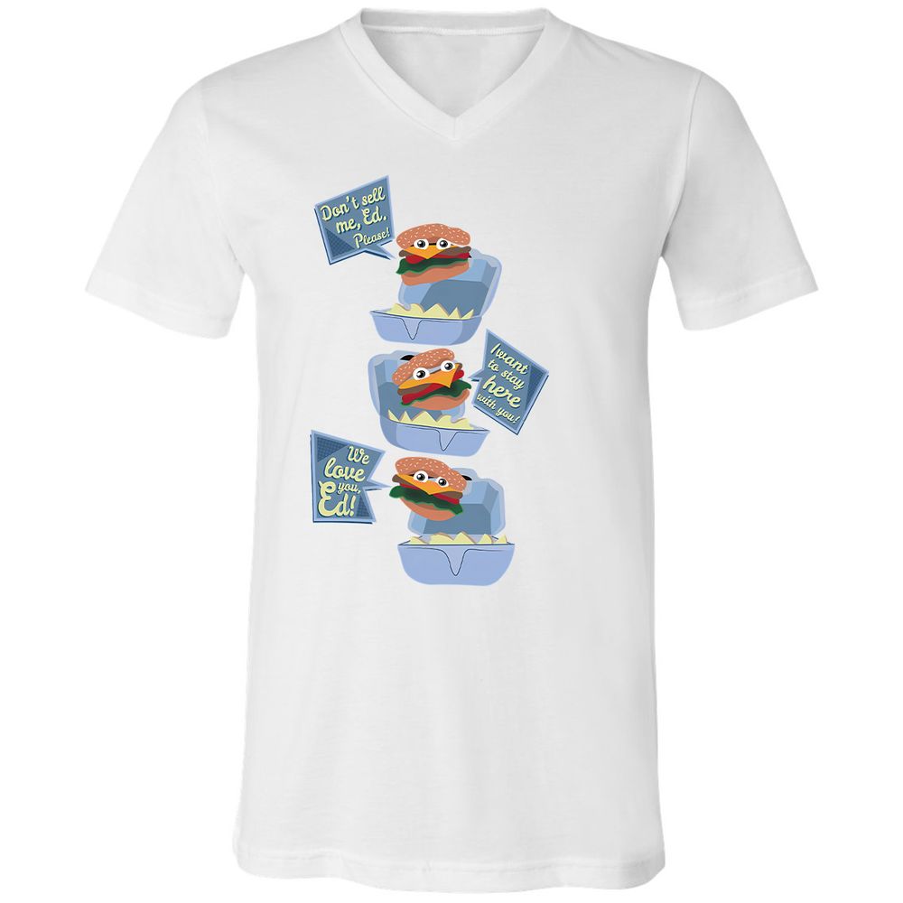 Unisex V-Neck T-Shirt - Z7P2HVQ4 - White - 5