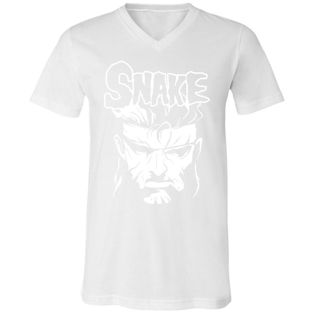 Unisex V-Neck T-Shirt - ZTK3PMDY - White - 5