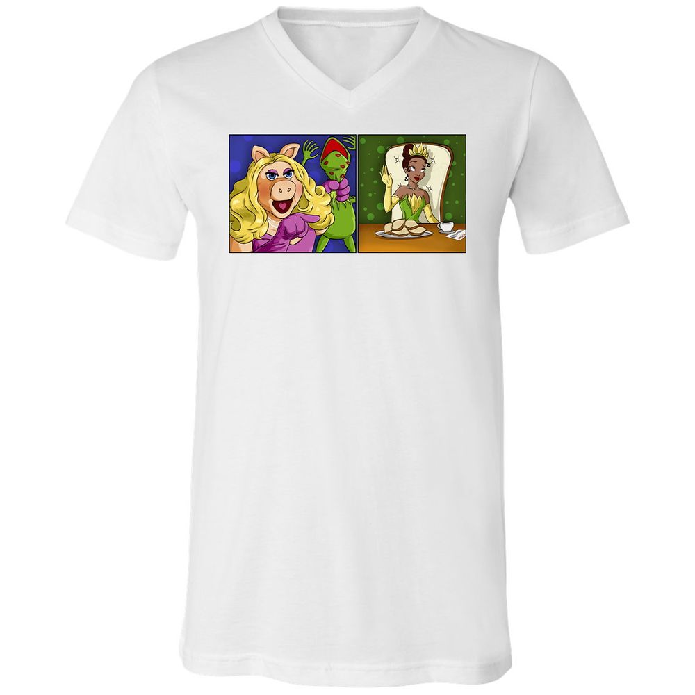 Unisex V-Neck T-Shirt - VQTRLJ47 - White - 5