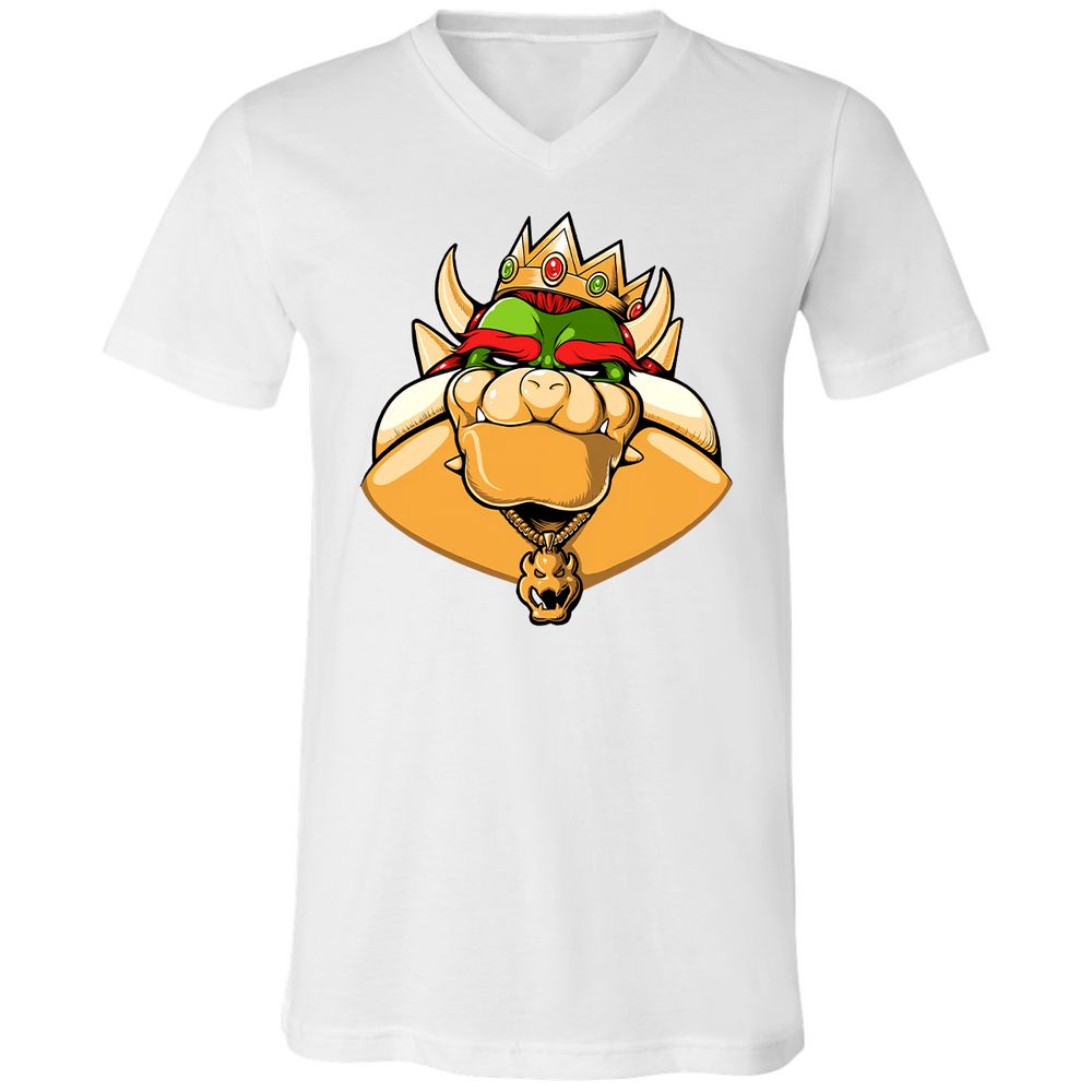 Unisex V-Neck T-Shirt - 4B3V2FG3 - White - 5
