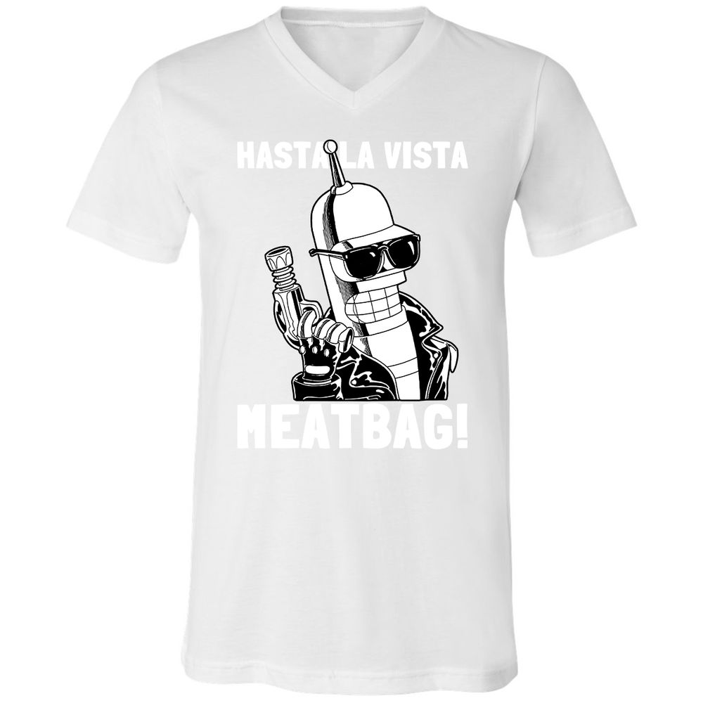 Unisex V-Neck T-Shirt - EZ16AKHX - White - 5