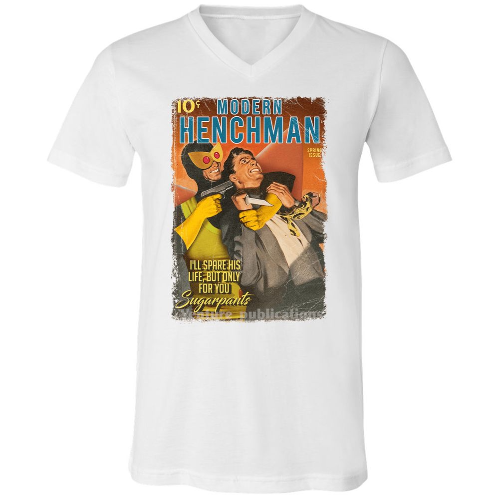 Unisex V-Neck T-Shirt - 4W1MSJ9J - White - 5