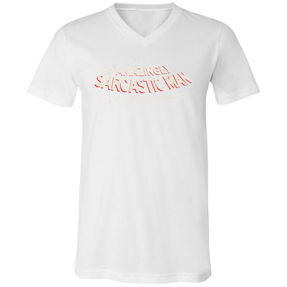 Unisex V-Neck T-Shirt - W4E8QJEJ - White - 5