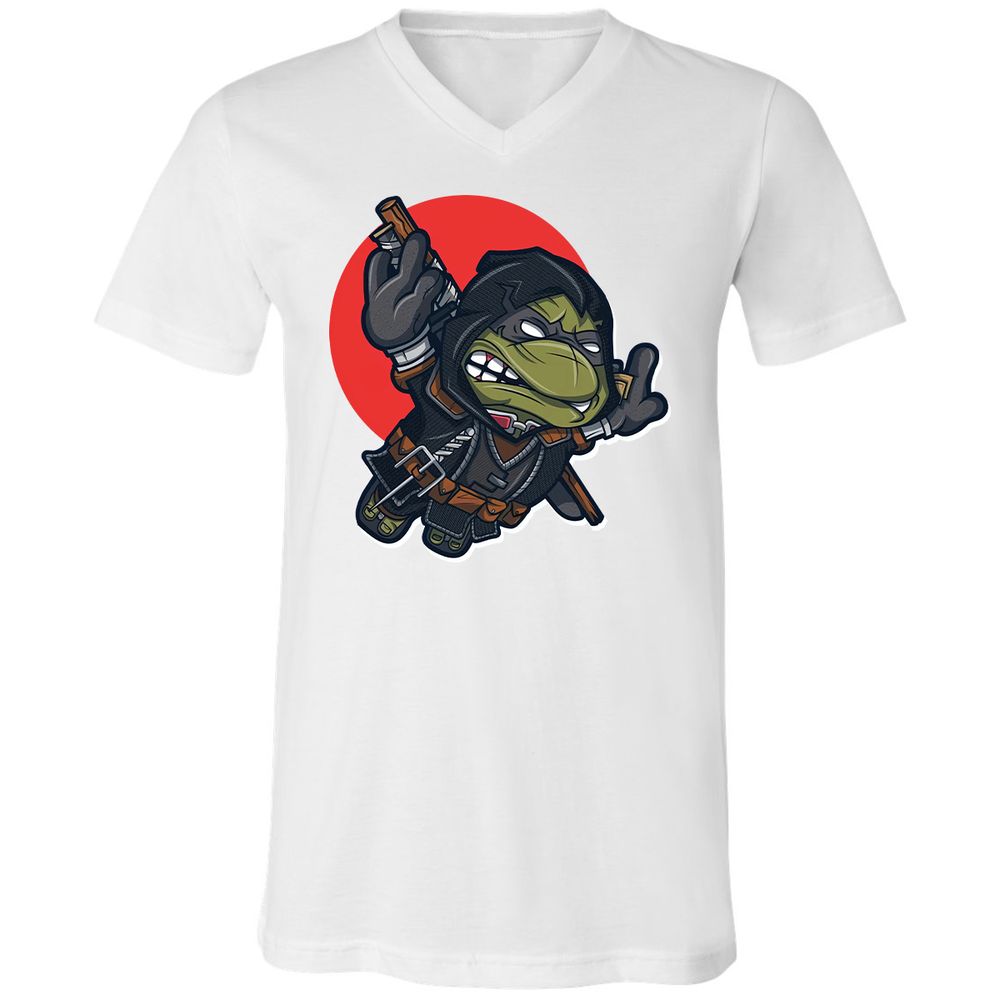 Unisex V-Neck T-Shirt - 4SNCLB1Z - White - 5