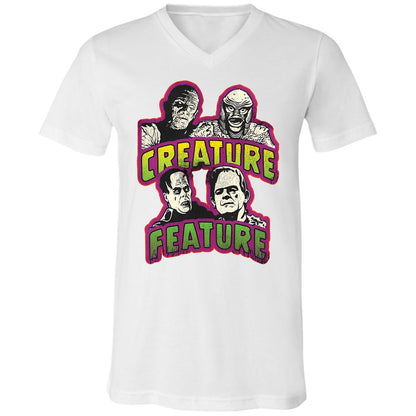 Unisex V-Neck T-Shirt - E3QD1JTW - White - 5