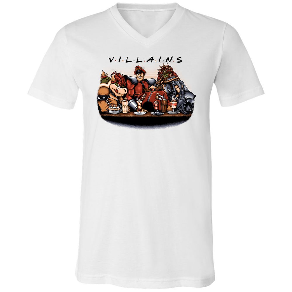 Unisex V-Neck T-Shirt - 3RR22SFN - White - 5