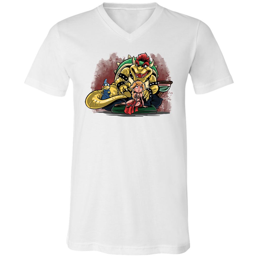 Unisex V-Neck T-Shirt - PANUNVZT - White - 5