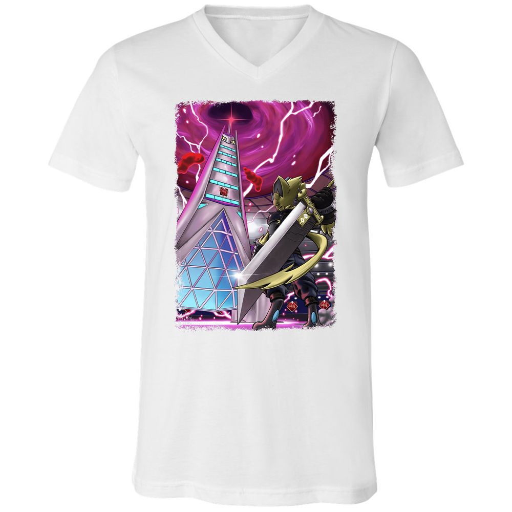 Unisex V-Neck T-Shirt - GHU5VJ1E - White - 5