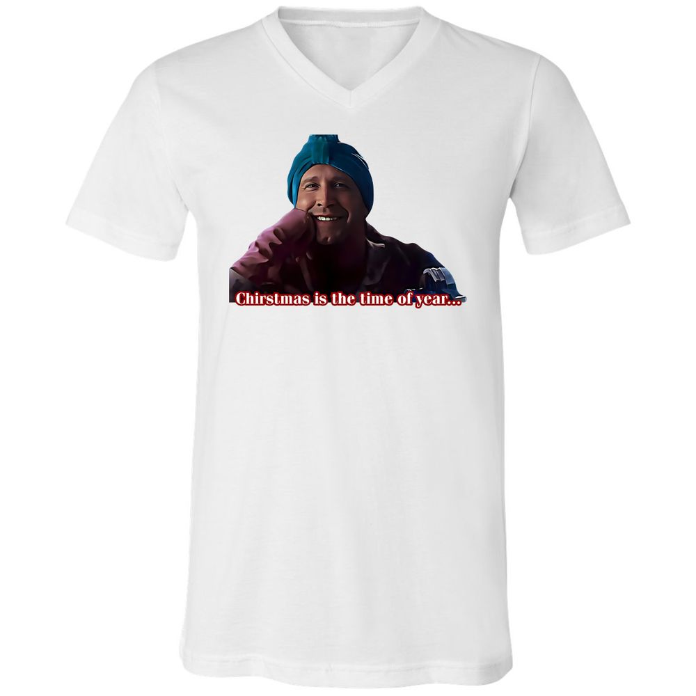 Unisex V-Neck T-Shirt - 4ETYWL6K - White - 5