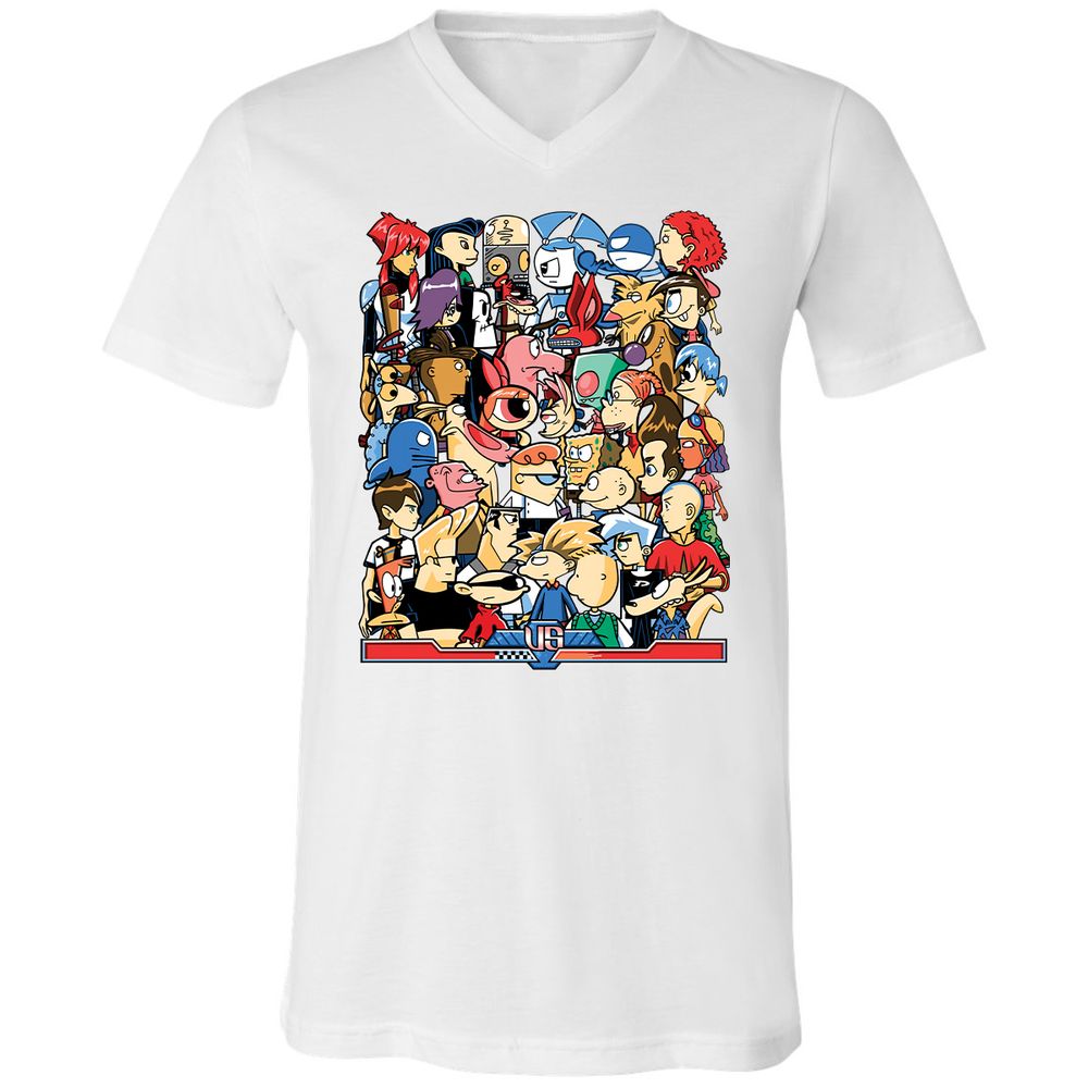 Unisex V-Neck T-Shirt - 5JV6KJVH - White - 5