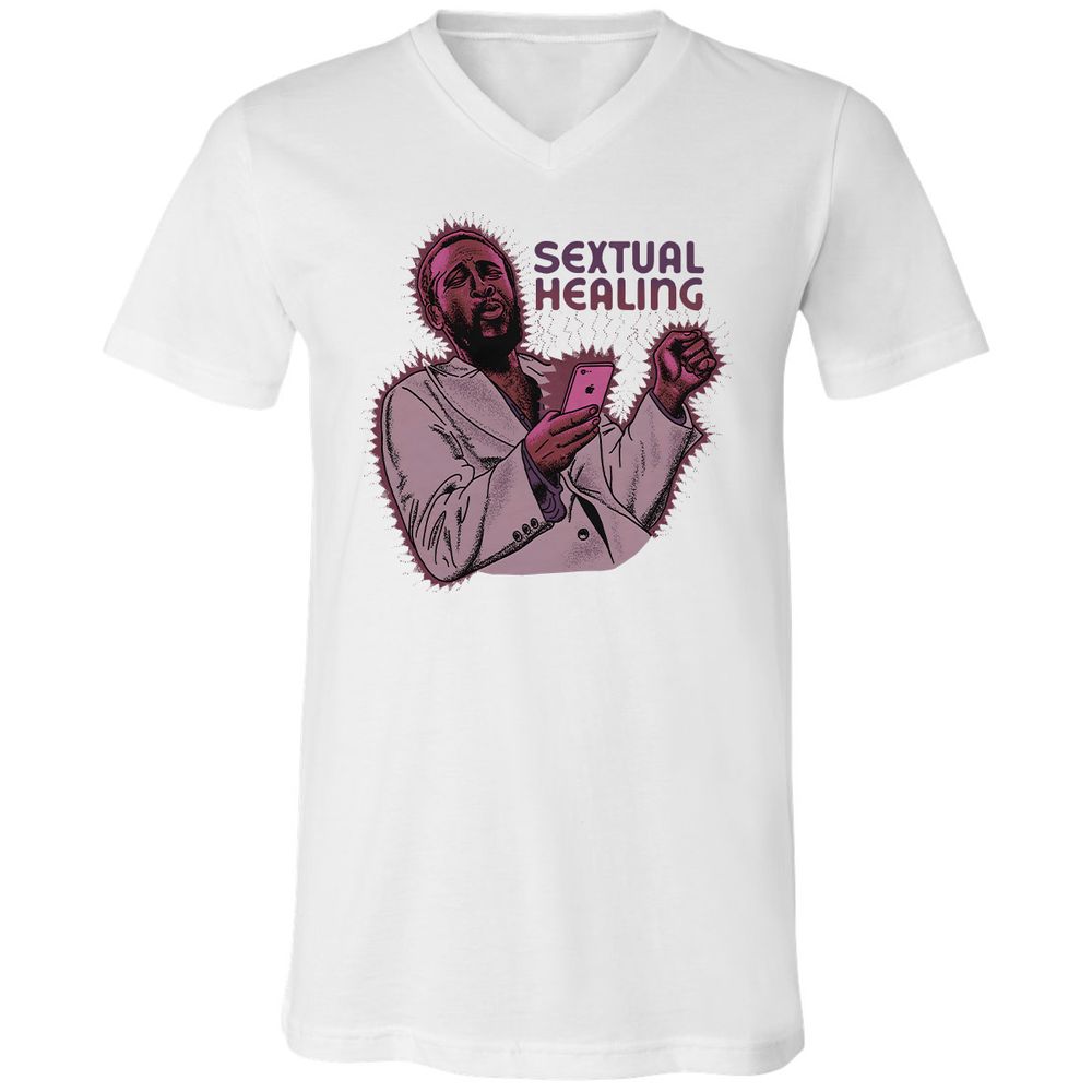 Unisex V-Neck T-Shirt - NC1REZ92 - White - 5