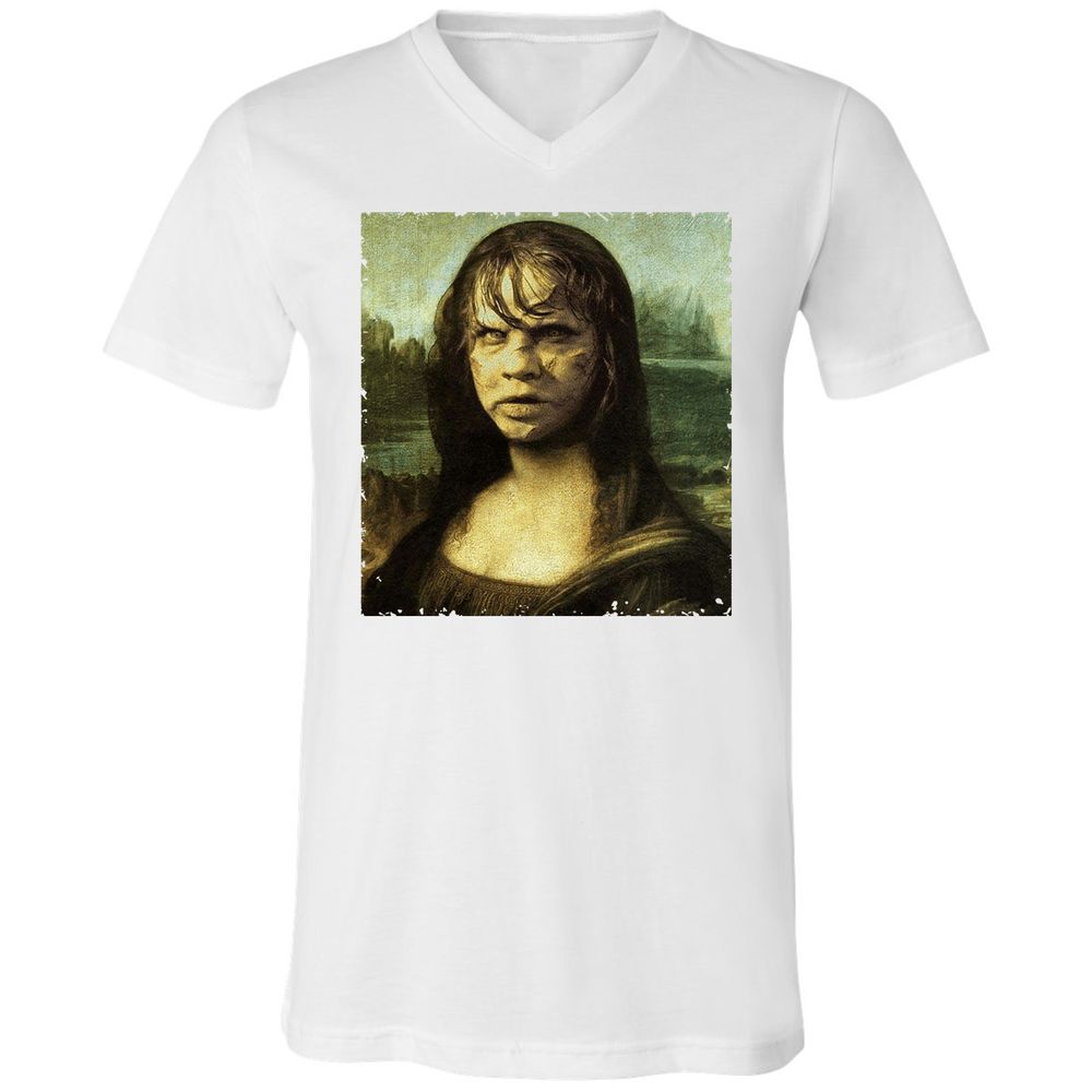 Unisex V-Neck T-Shirt - 17YJH276 - White - 5