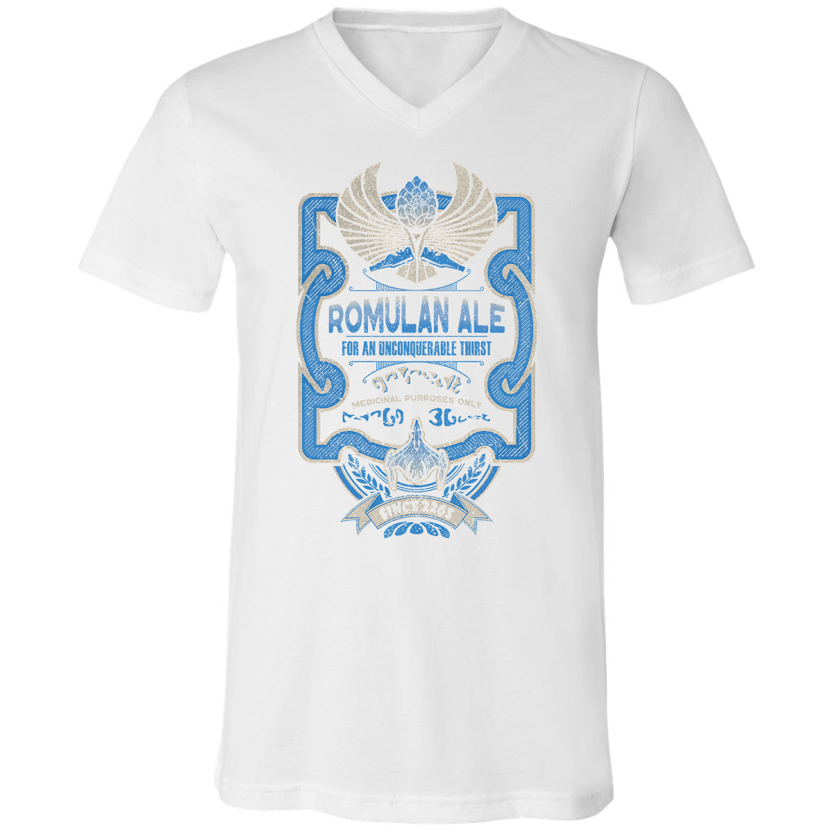 Unisex V-Neck T-Shirt - R5HQYUBM - White - 5