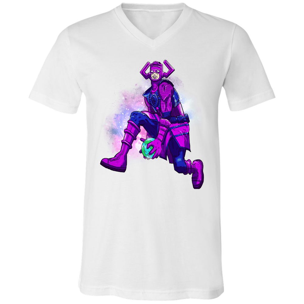 Unisex V-Neck T-Shirt - MH84MPGG - White - 5