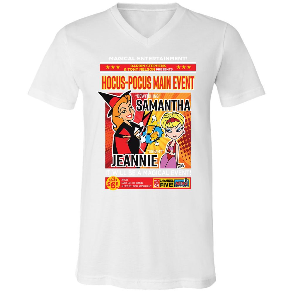 Unisex V-Neck T-Shirt - E4R83FUA - White - 5
