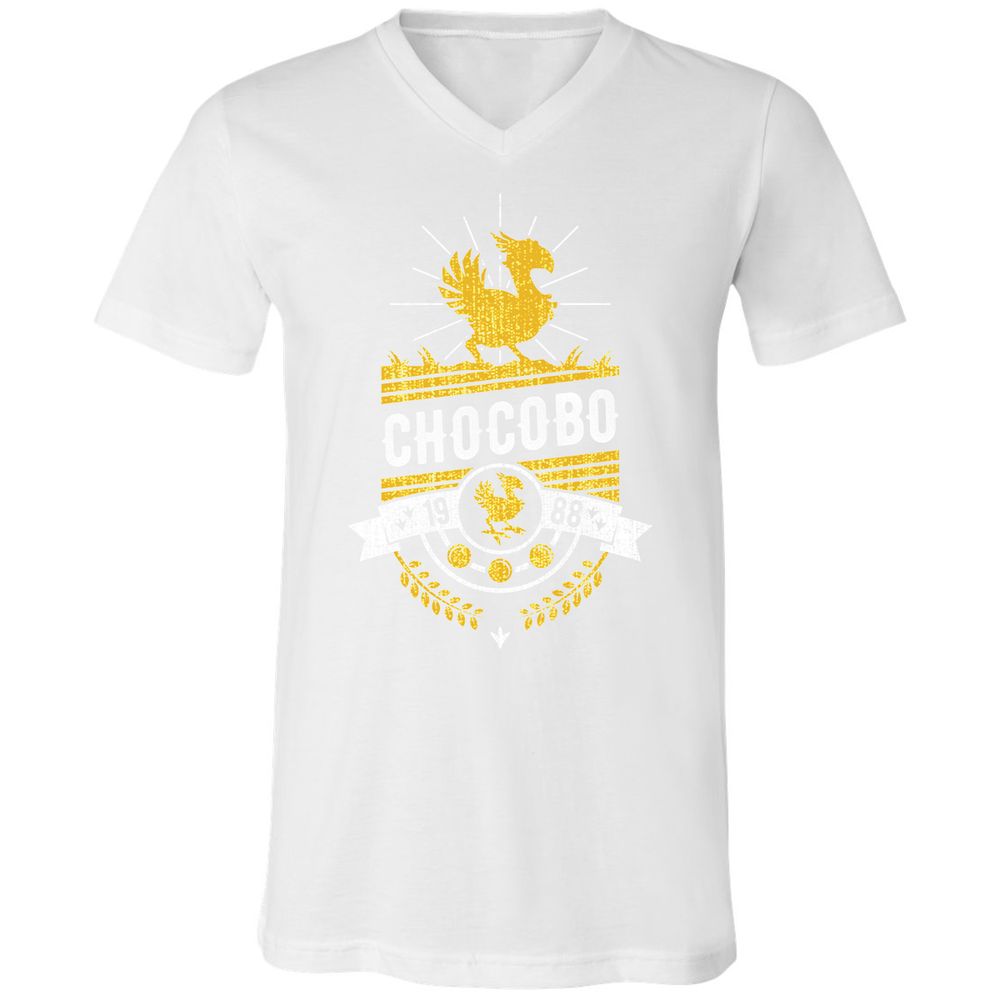 Unisex V-Neck T-Shirt - 16Q8U9QS - White - 5