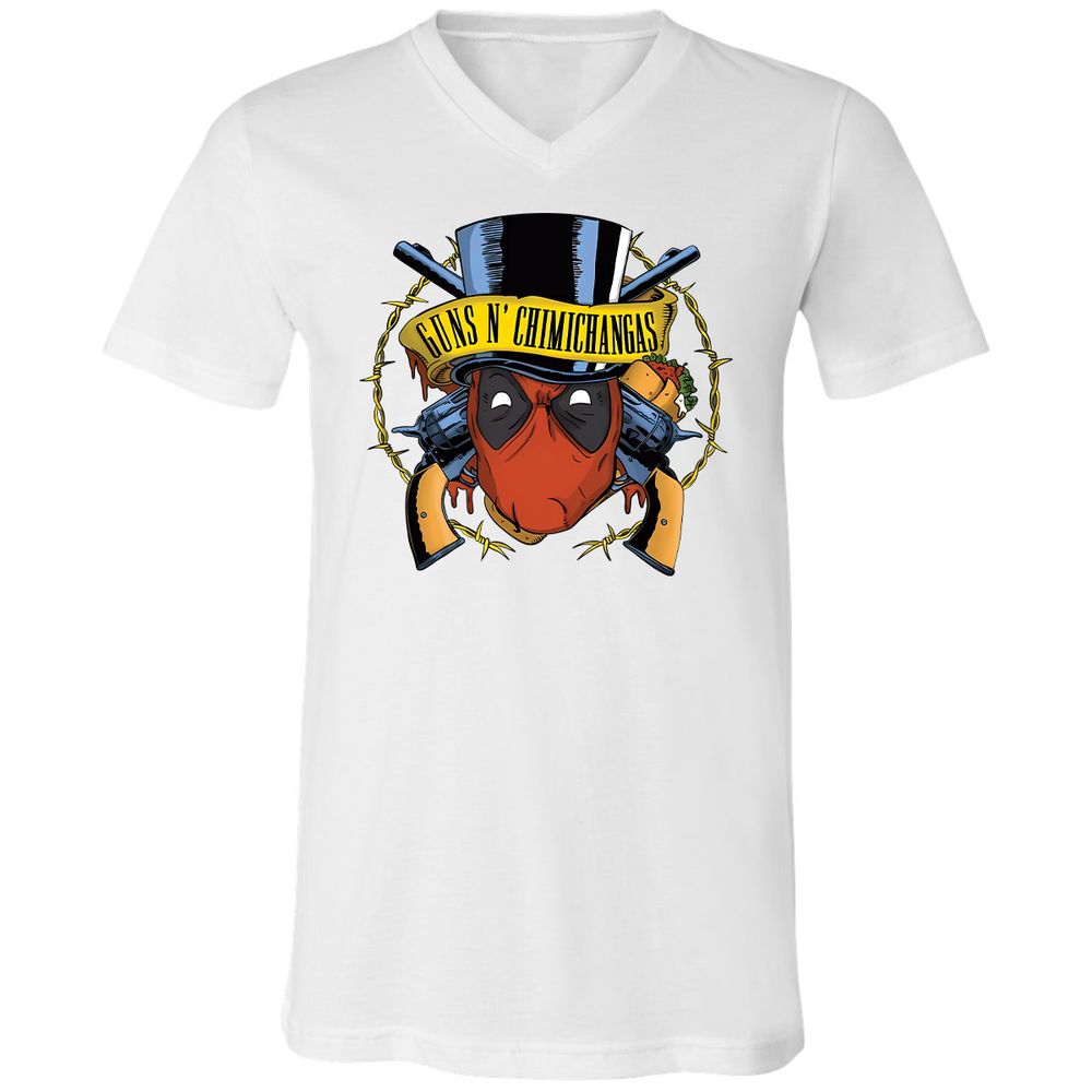 Unisex V-Neck T-Shirt - GJA7942D - White - 5