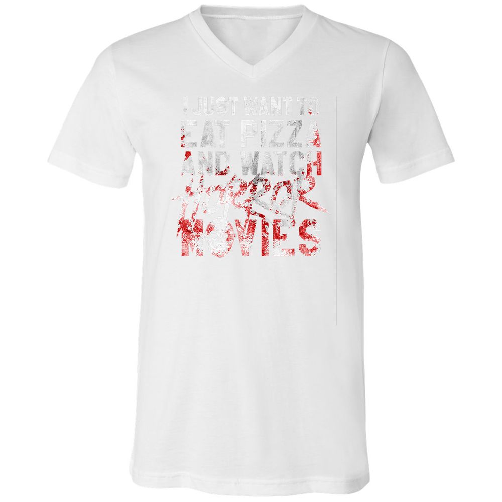 Unisex V-Neck T-Shirt - FTTVXN8J - White - 5