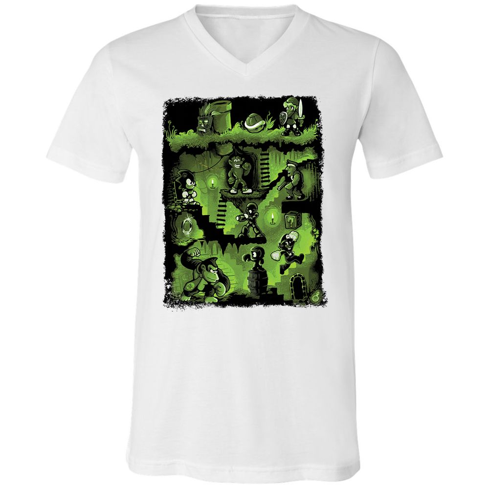 Unisex V-Neck T-Shirt - VPS9AUKL - White - 5