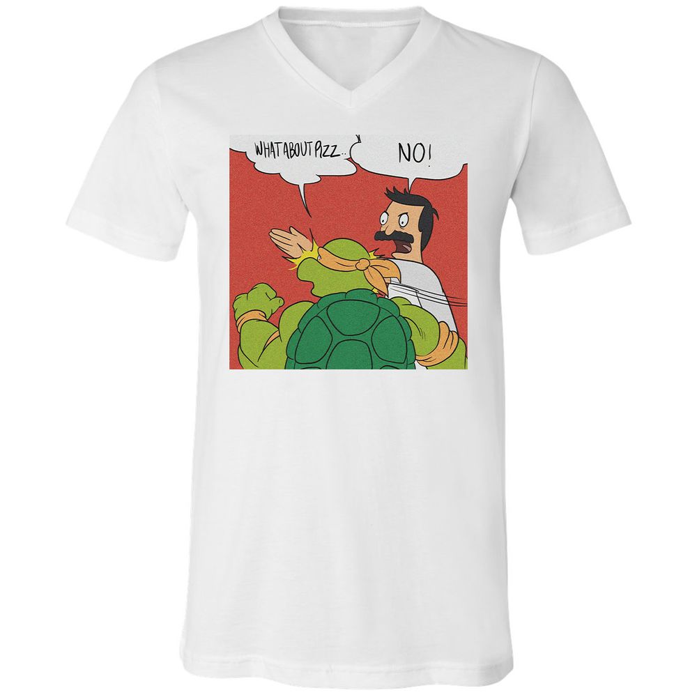 Unisex V-Neck T-Shirt - EDMT4NVF - White - 5