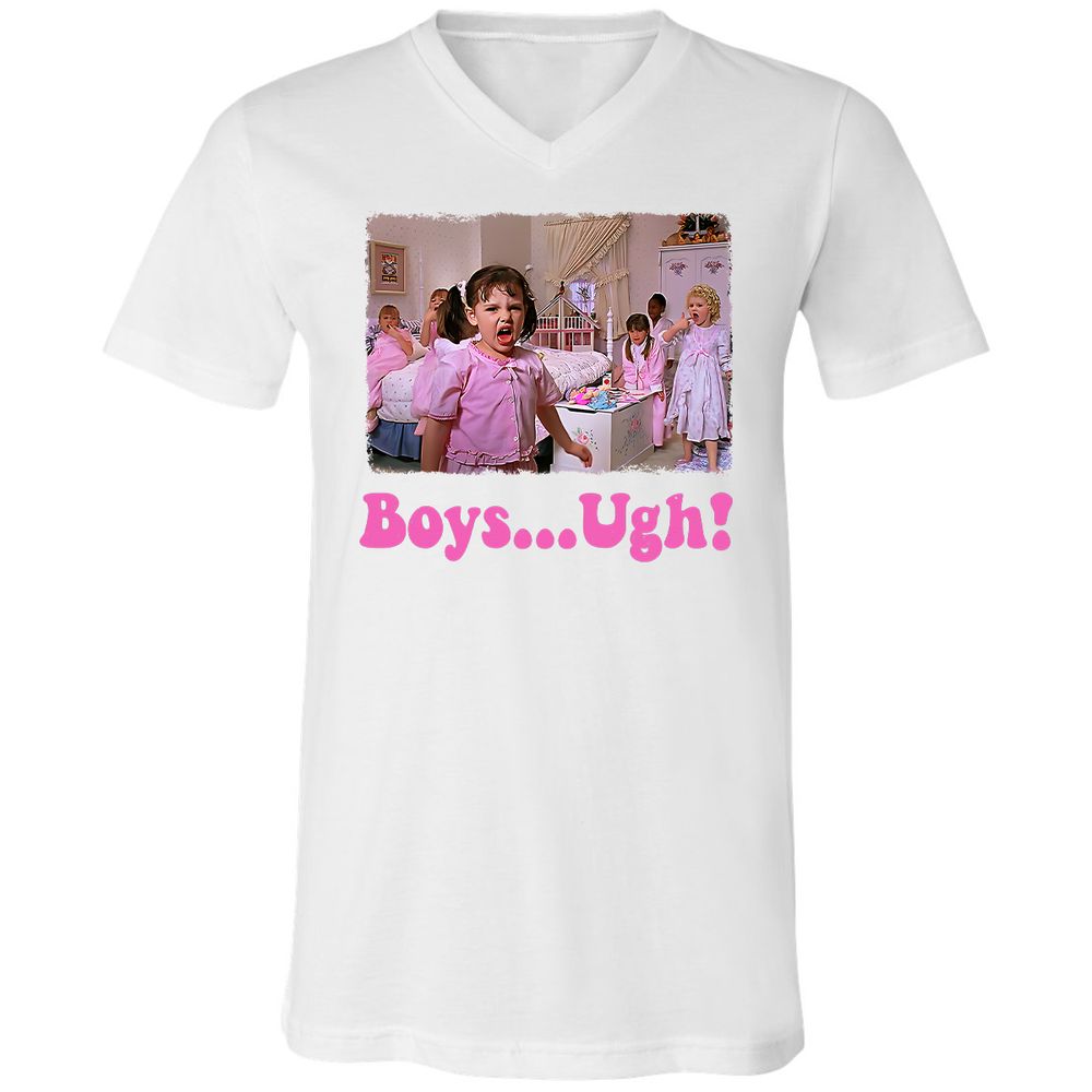 Unisex V-Neck T-Shirt - 7X4W4YJ3 - White - 5