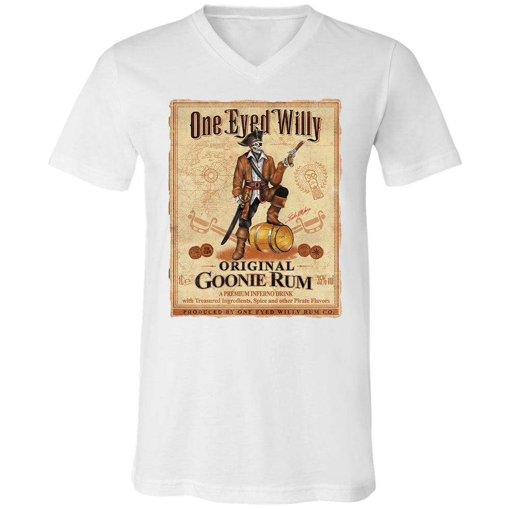 Unisex V-Neck T-Shirt - PL9BDCCB - White - 5