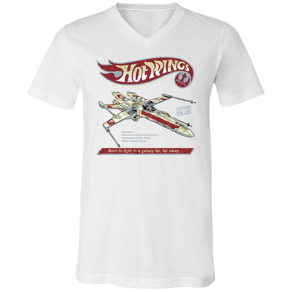 Unisex V-Neck T-Shirt - Y9KK1TAH - White - 5