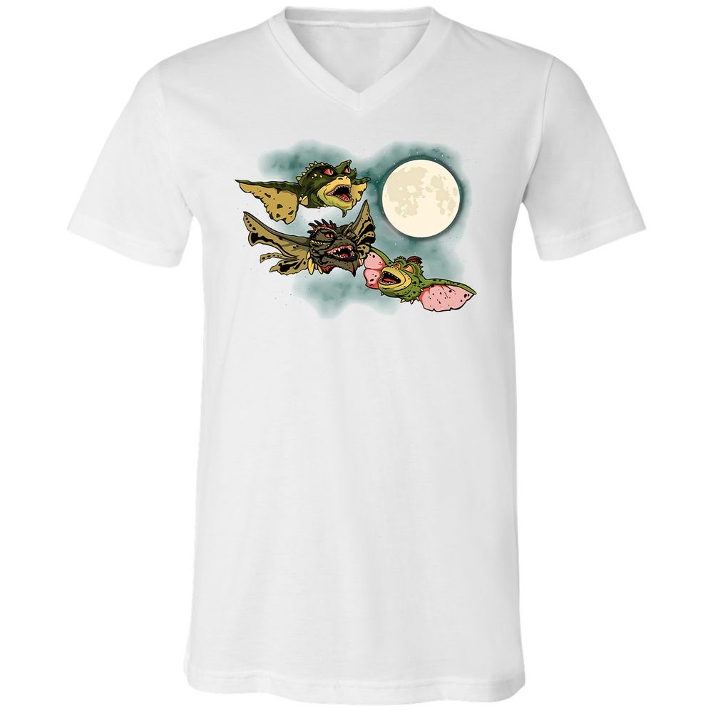Unisex V-Neck T-Shirt - UTD67MMX - White - 5