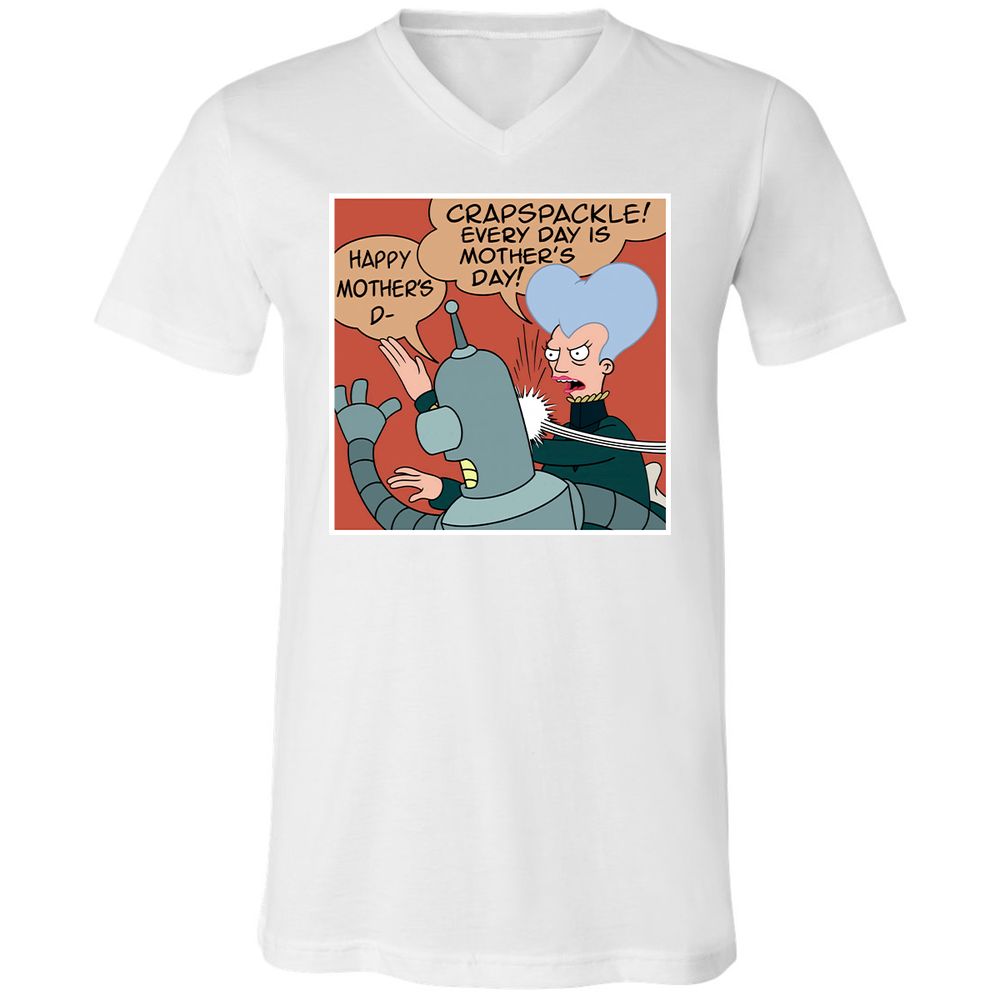 Unisex V-Neck T-Shirt - EB1UMZQA - White - 5