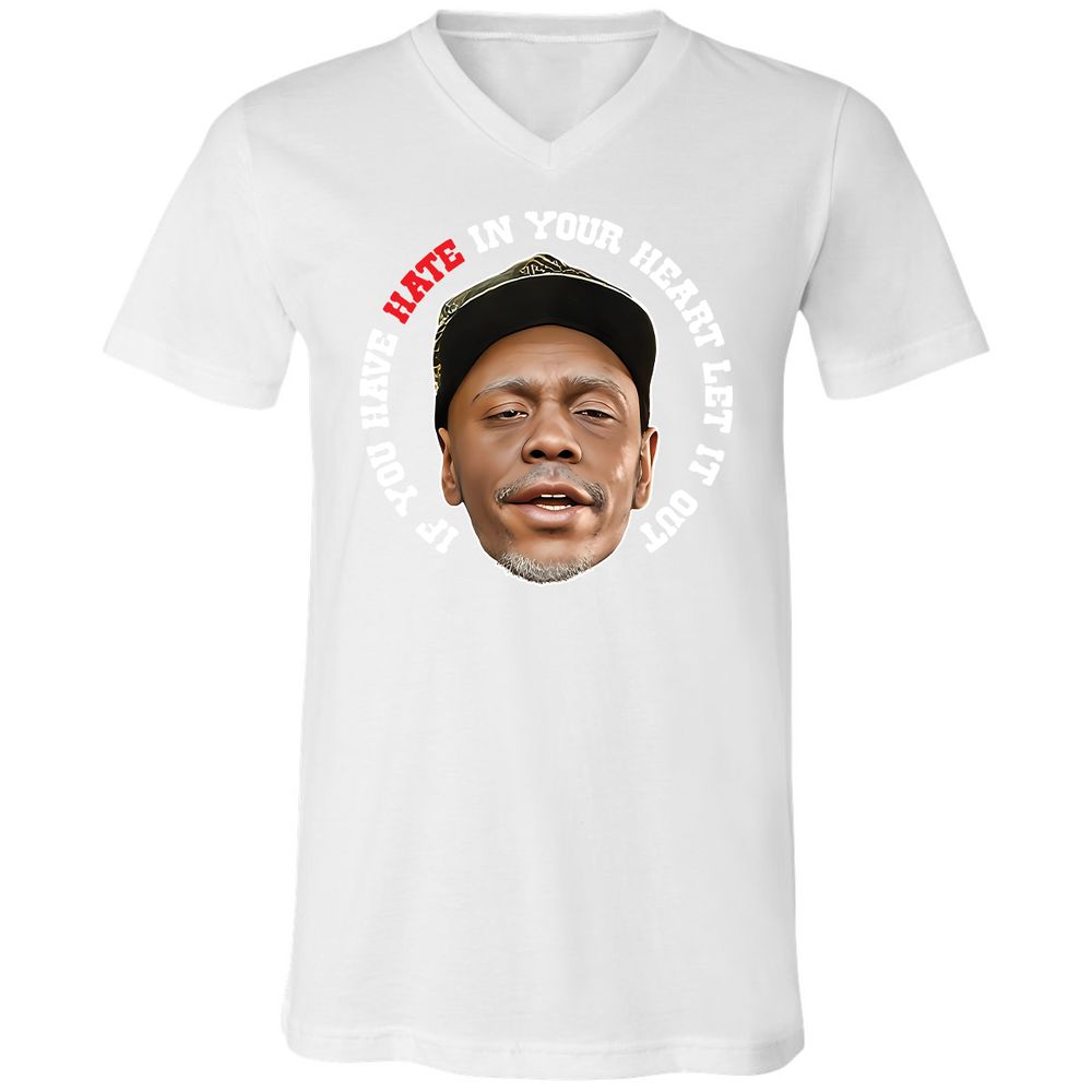 Unisex V-Neck T-Shirt - ZHDQHDM7 - White - 5
