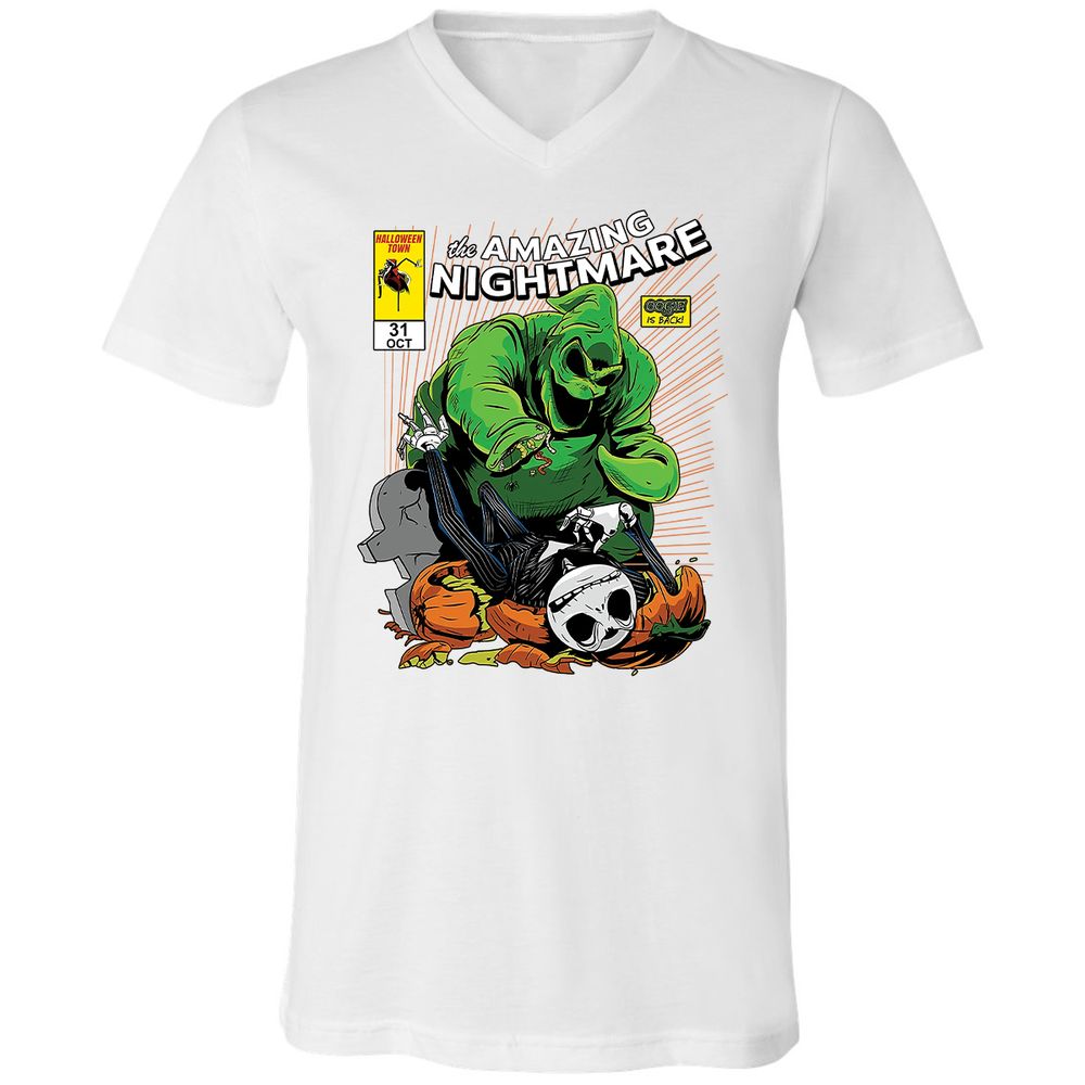 Unisex V-Neck T-Shirt - YDFNZHL5 - White - 5