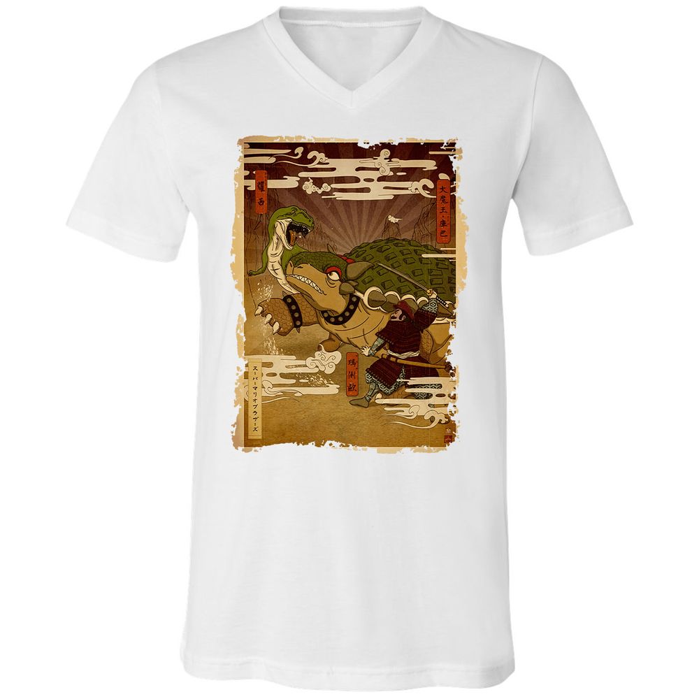 Unisex V-Neck T-Shirt - L7X3GNUC - White - 5
