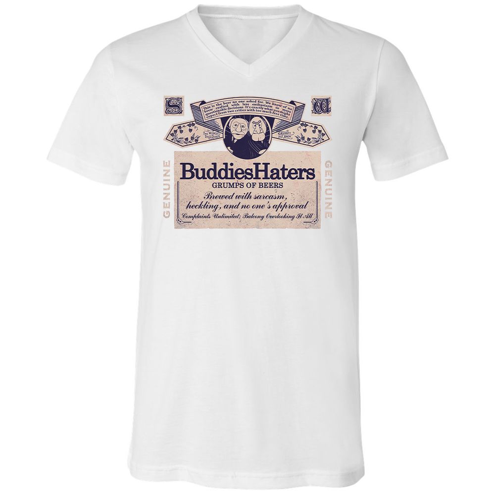 Unisex V-Neck T-Shirt - T6VUDP3H - White - 5