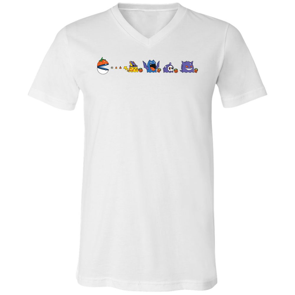 Unisex V-Neck T-Shirt - HGE4X9RS - White - 5