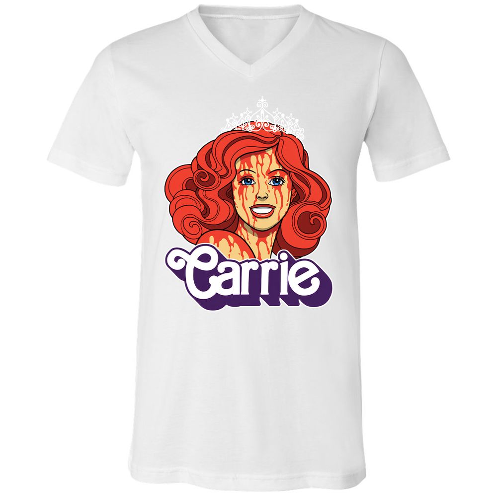 Unisex V-Neck T-Shirt - L96CBNHK - White - 5
