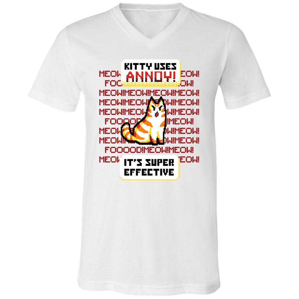 Unisex V-Neck T-Shirt - LLPK7BU7 - White - 5