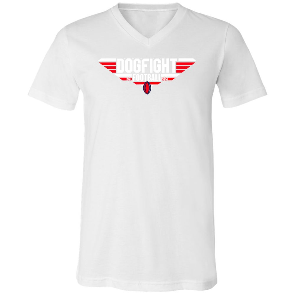 Unisex V-Neck T-Shirt - 6KJ4UUPV - White - 5